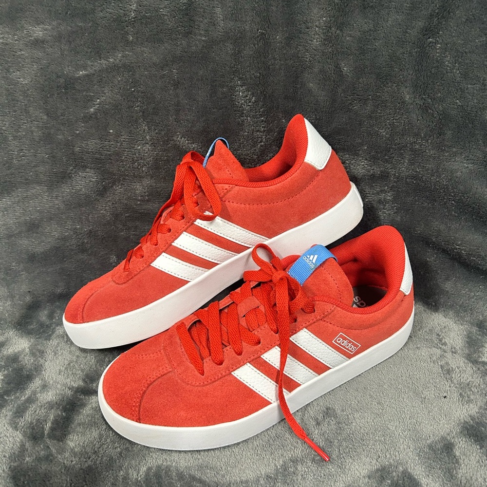 Adidas Scarlet Sneakers with White Accents